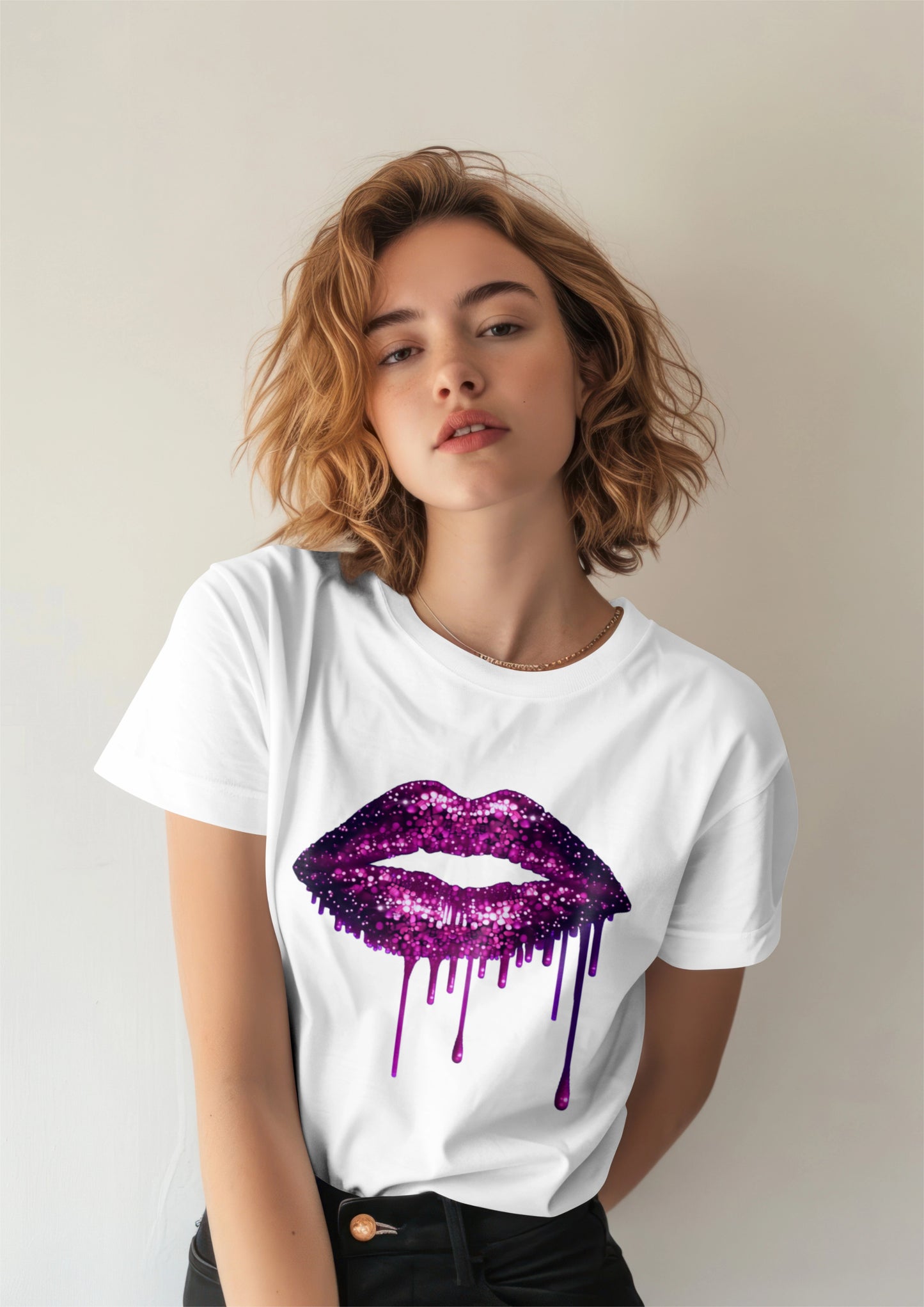 Glitter Lips Graphic Tee