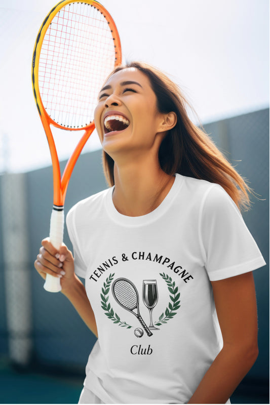 Tennis & Champagne Club Graphic Tee