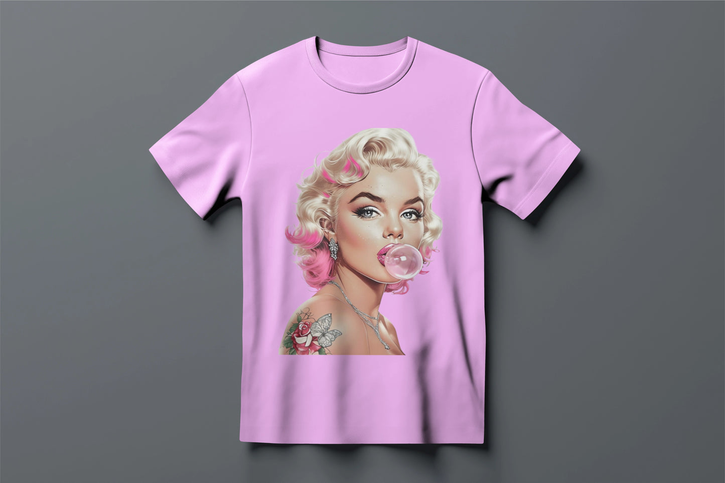 Retro Glam Bubblegum Babe Graphic Tee
