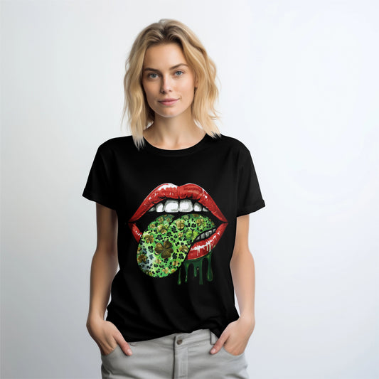 Shamrock Lips Graphic Tee