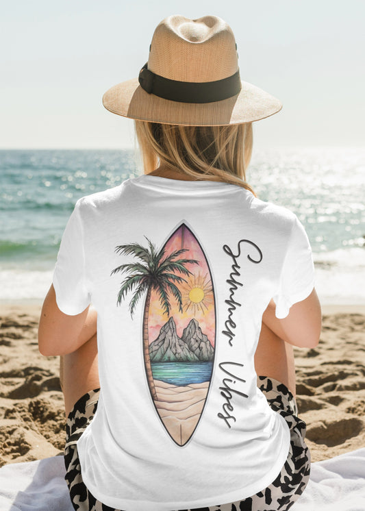 Summer Vibes Surfboard T-Shirt