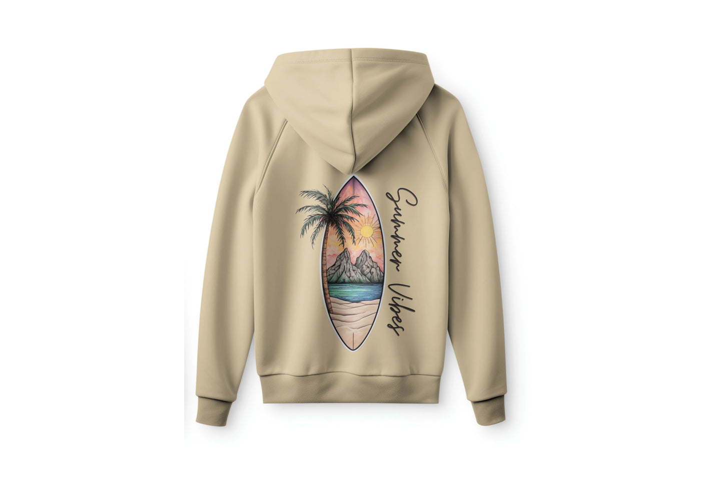 'Summer Vibes' Surfboard Hoodie