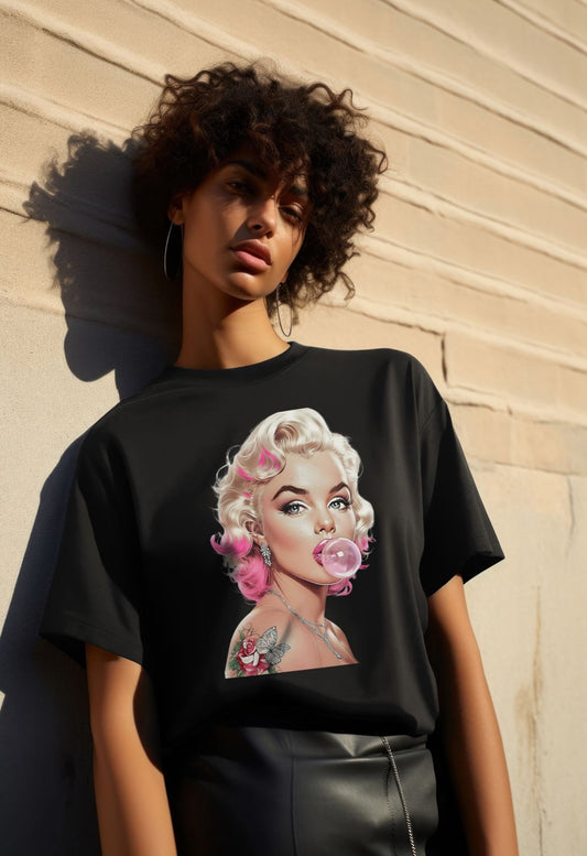 Retro Glam Bubblegum Babe Graphic Tee