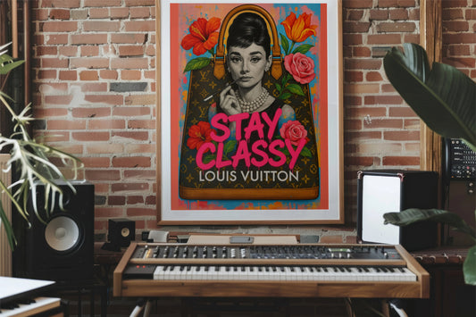 “Stay Classy” Audrey Hepburn Pop Art